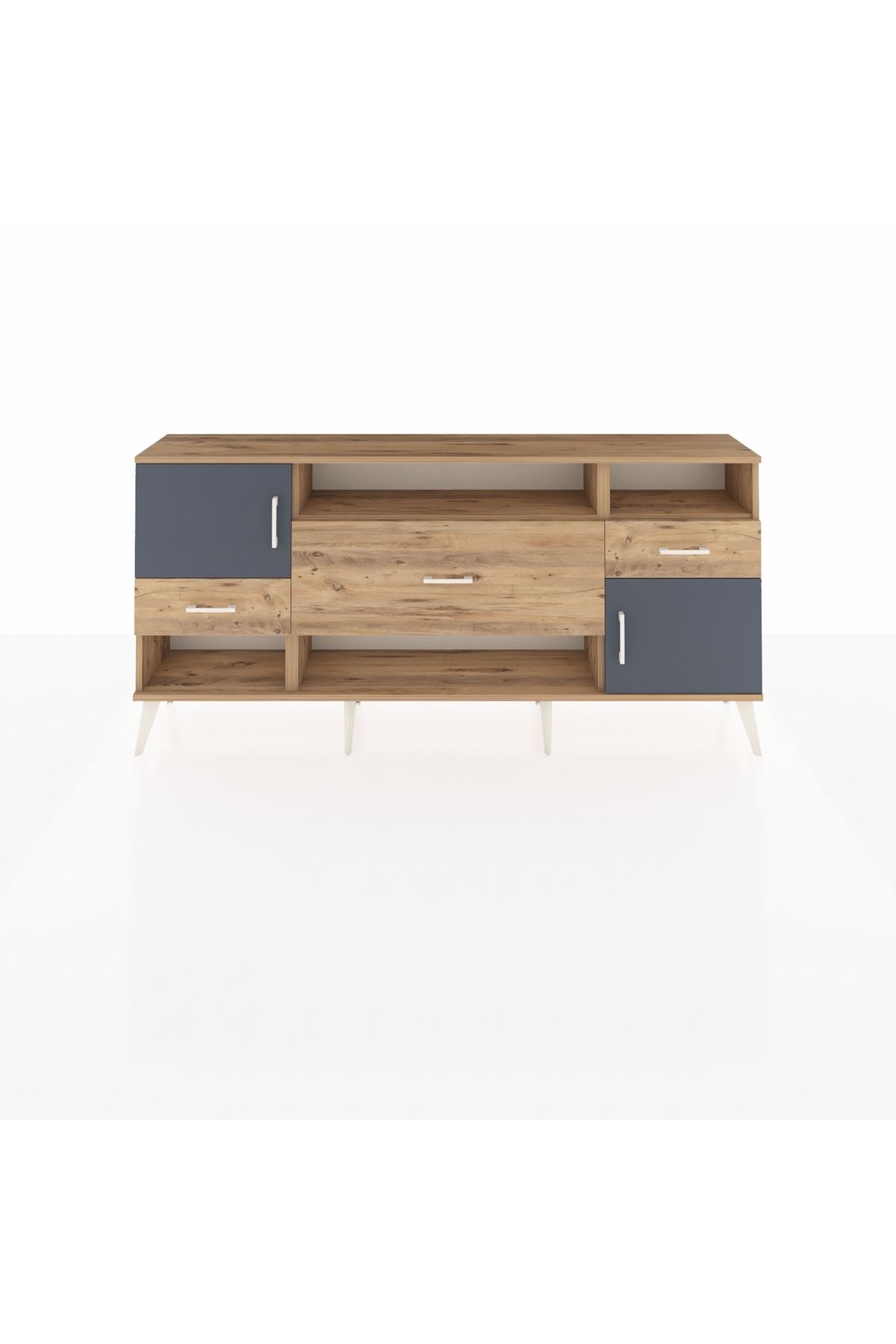 Arges Konsol 3 Raflı 3 Çekmeceli 2 Kapaklı 176x30x83 - S148M024V27A
