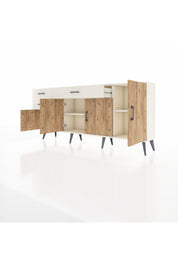 Arges Konsol 3 Raflı 3 Çekmeceli 4 Kapaklı 176x30x83 - S148M025V01A
