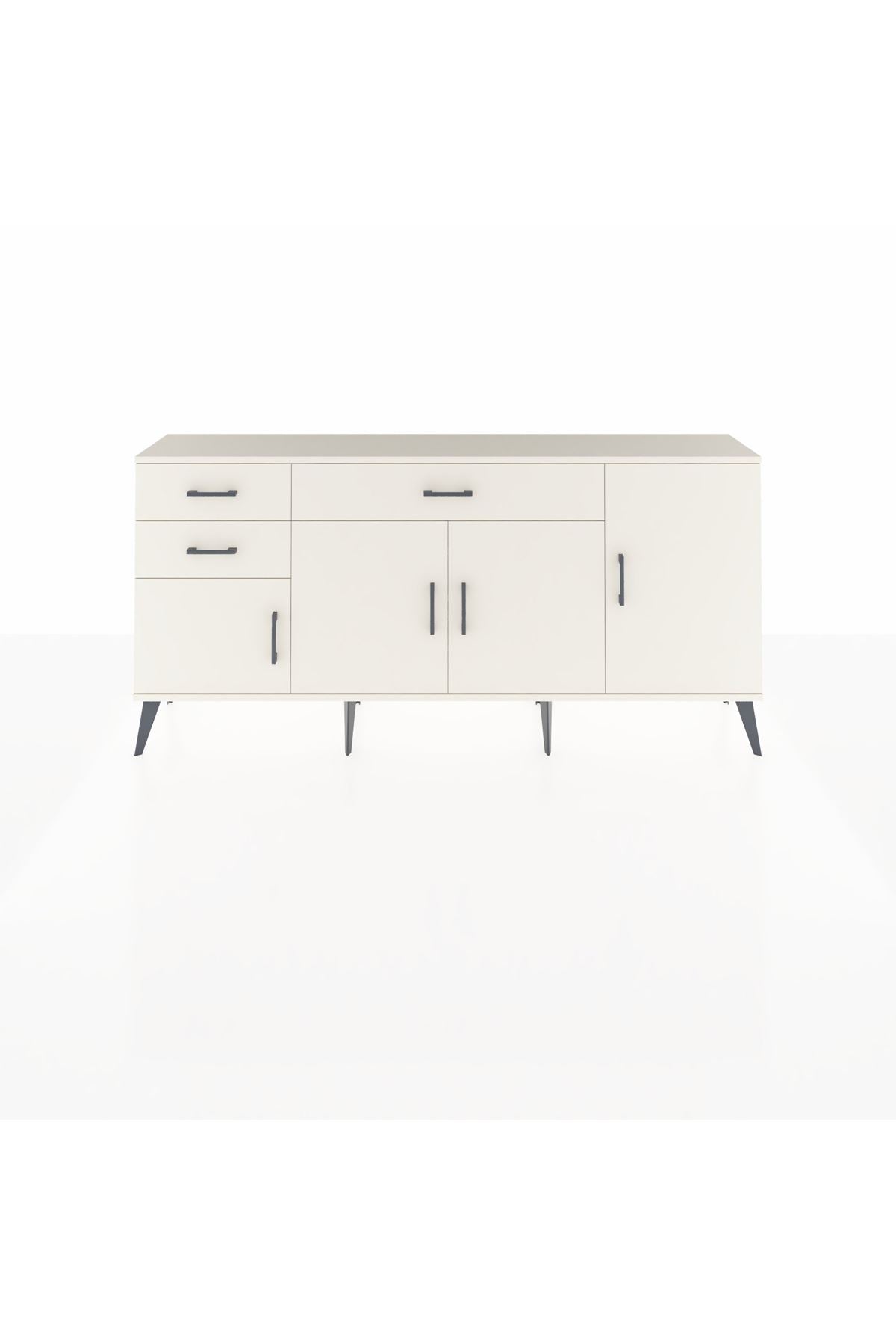 Arges Konsol 3 Raflı 3 Çekmeceli 4 Kapaklı 176x30x83 - S148M025V04A