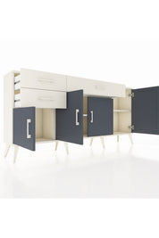 Arges Konsol 3 Raflı 3 Çekmeceli 4 Kapaklı 176x30x83 - S148M025V07A