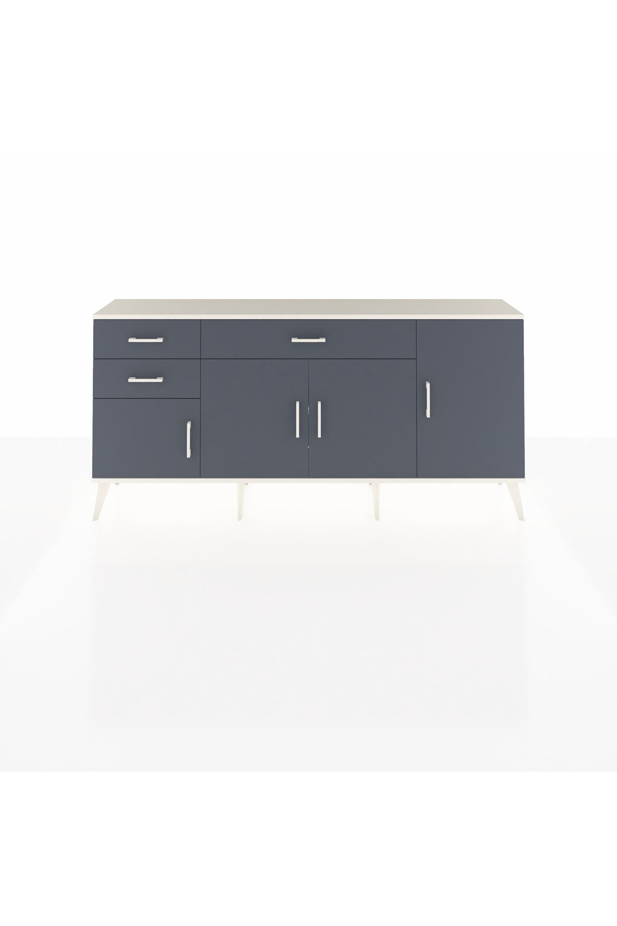 Arges Konsol 3 Raflı 3 Çekmeceli 4 Kapaklı 176x30x83 - S148M025V08A
