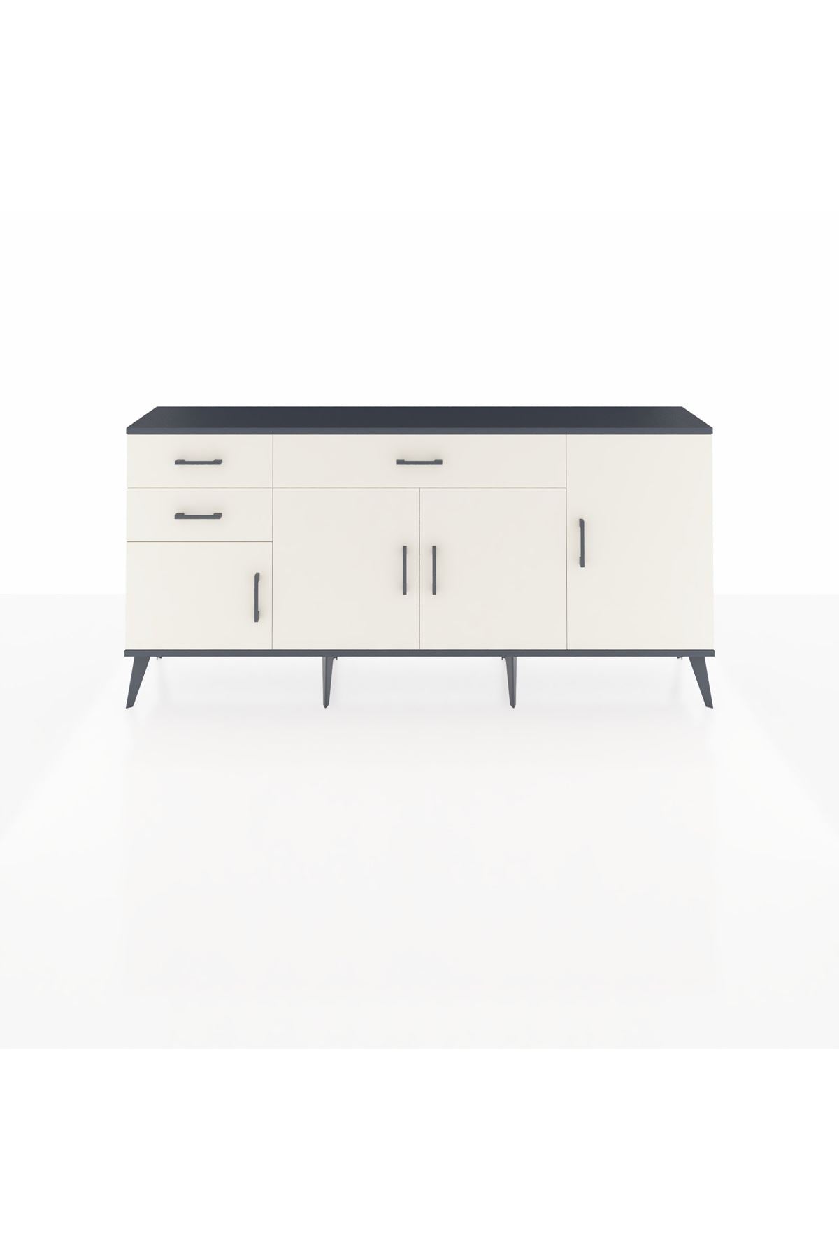 Arges Konsol 3 Raflı 3 Çekmeceli 4 Kapaklı 176x30x83 - S148M025V13A