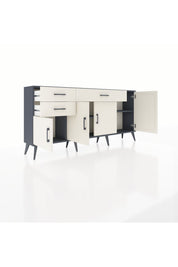 Arges Konsol 3 Raflı 3 Çekmeceli 4 Kapaklı 176x30x83 - S148M025V13A