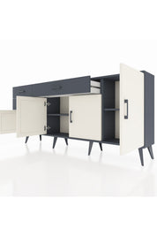 Arges Konsol 3 Raflı 3 Çekmeceli 4 Kapaklı 176x30x83 - S148M025V14A