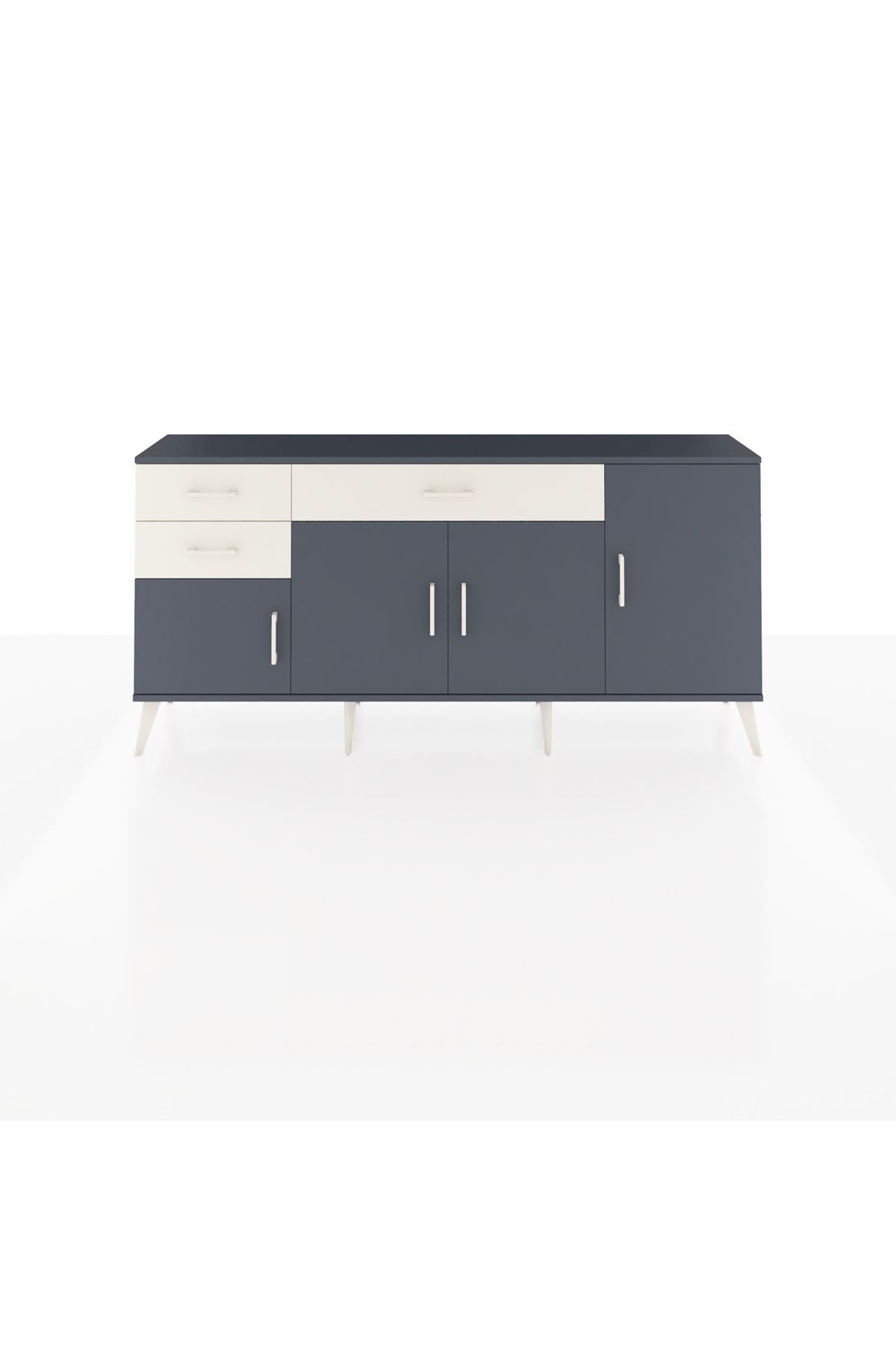 Arges Konsol 3 Raflı 3 Çekmeceli 4 Kapaklı 176x30x83 - S148M025V16A