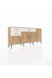 Arges Konsol 3 Raflı 3 Çekmeceli 4 Kapaklı 176x30x83 - S148M025V19A
