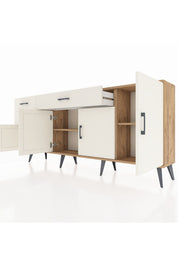 Arges Konsol 3 Raflı 3 Çekmeceli 4 Kapaklı 176x30x83 - S148M025V22A