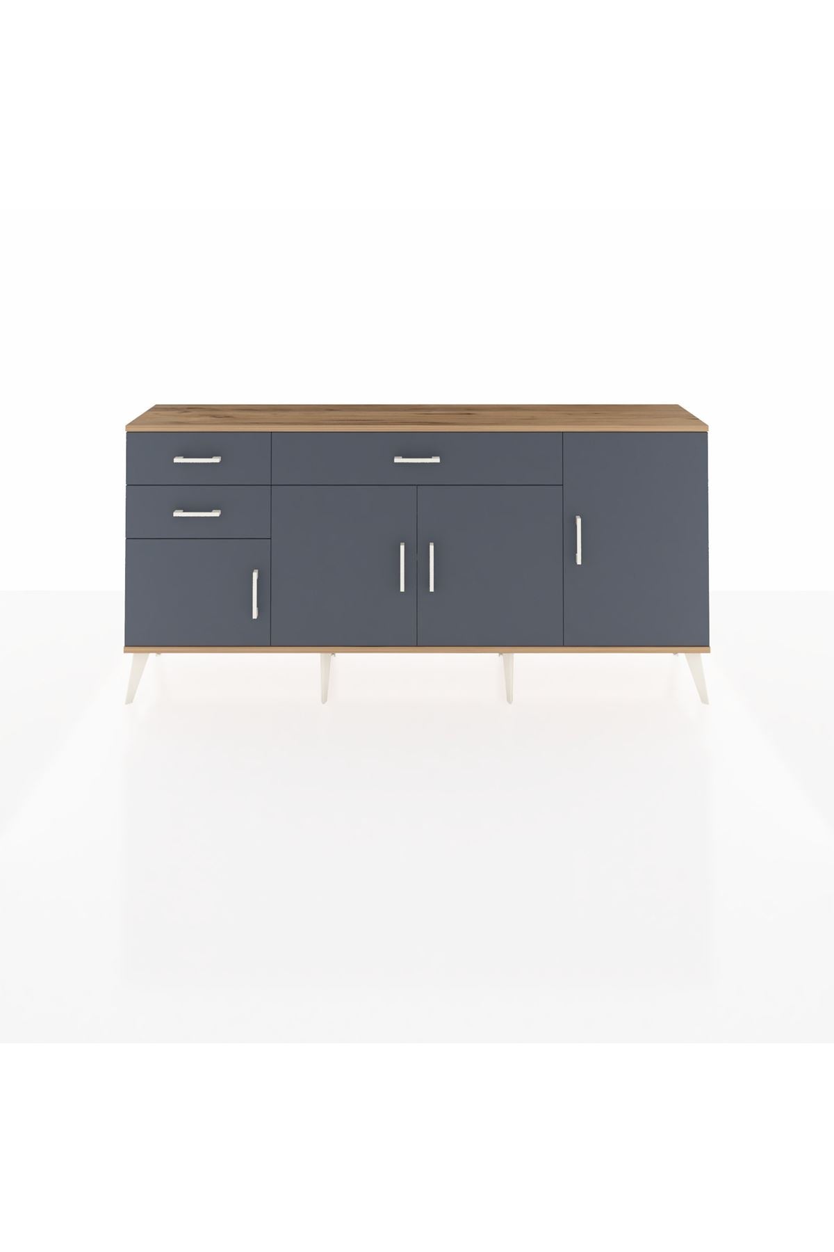 Arges Konsol 3 Raflı 3 Çekmeceli 4 Kapaklı 176x30x83 - S148M025V26A