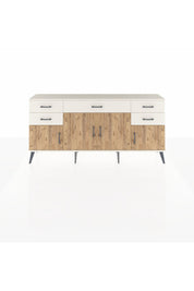 Arges Konsol Tek Raflı 5 Çekmeceli 4 Kapaklı 176x30x83 - S148M026V01A