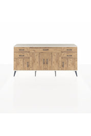 Arges Konsol Tek Raflı 5 Çekmeceli 4 Kapaklı 176x30x83 - S148M026V03A