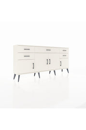 Arges Konsol Tek Raflı 5 Çekmeceli 4 Kapaklı 176x30x83 - S148M026V04A