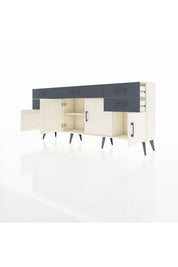 Arges Konsol Tek Raflı 5 Çekmeceli 4 Kapaklı 176x30x83 - S148M026V05A