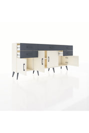 Arges Konsol Tek Raflı 5 Çekmeceli 4 Kapaklı 176x30x83 - S148M026V05A
