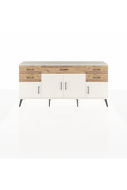Arges Konsol Tek Raflı 5 Çekmeceli 4 Kapaklı 176x30x83 - S148M026V06A