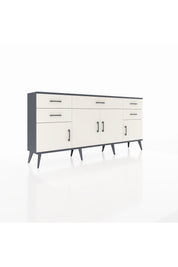Arges Konsol Tek Raflı 5 Çekmeceli 4 Kapaklı 176x30x83 - S148M026V13A