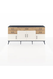 Arges Konsol Tek Raflı 5 Çekmeceli 4 Kapaklı 176x30x83 - S148M026V15A