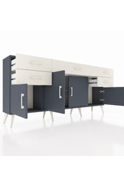 Arges Konsol Tek Raflı 5 Çekmeceli 4 Kapaklı 176x30x83 - S148M026V16A