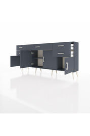 Arges Konsol Tek Raflı 5 Çekmeceli 4 Kapaklı 176x30x83 - S148M026V17A