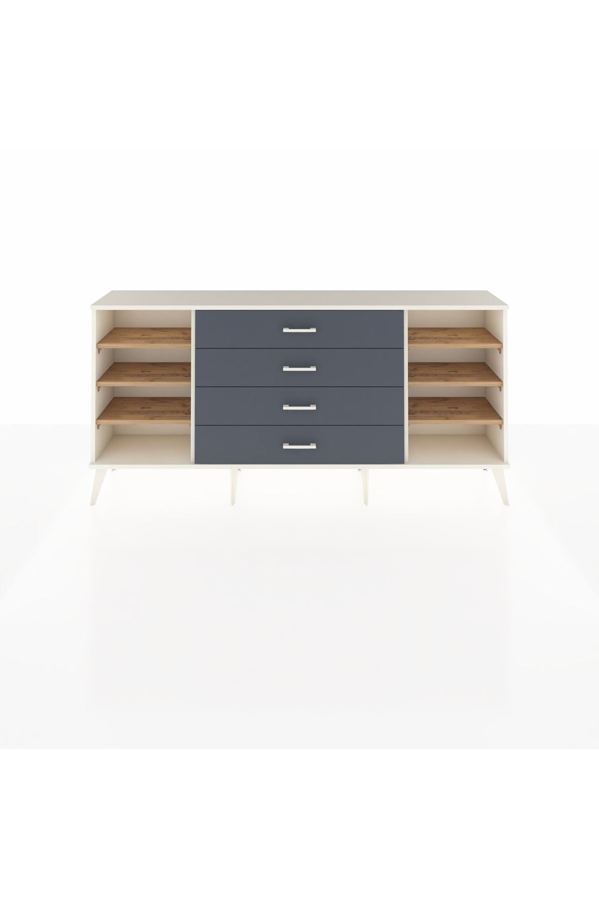 Arges Konsol 6 Raflı 4 Çekmeceli 176x30x83 - S148M027V02A