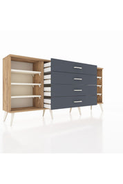 Arges Konsol 6 Raflı 4 Çekmeceli 176x30x83 - S148M027V23A