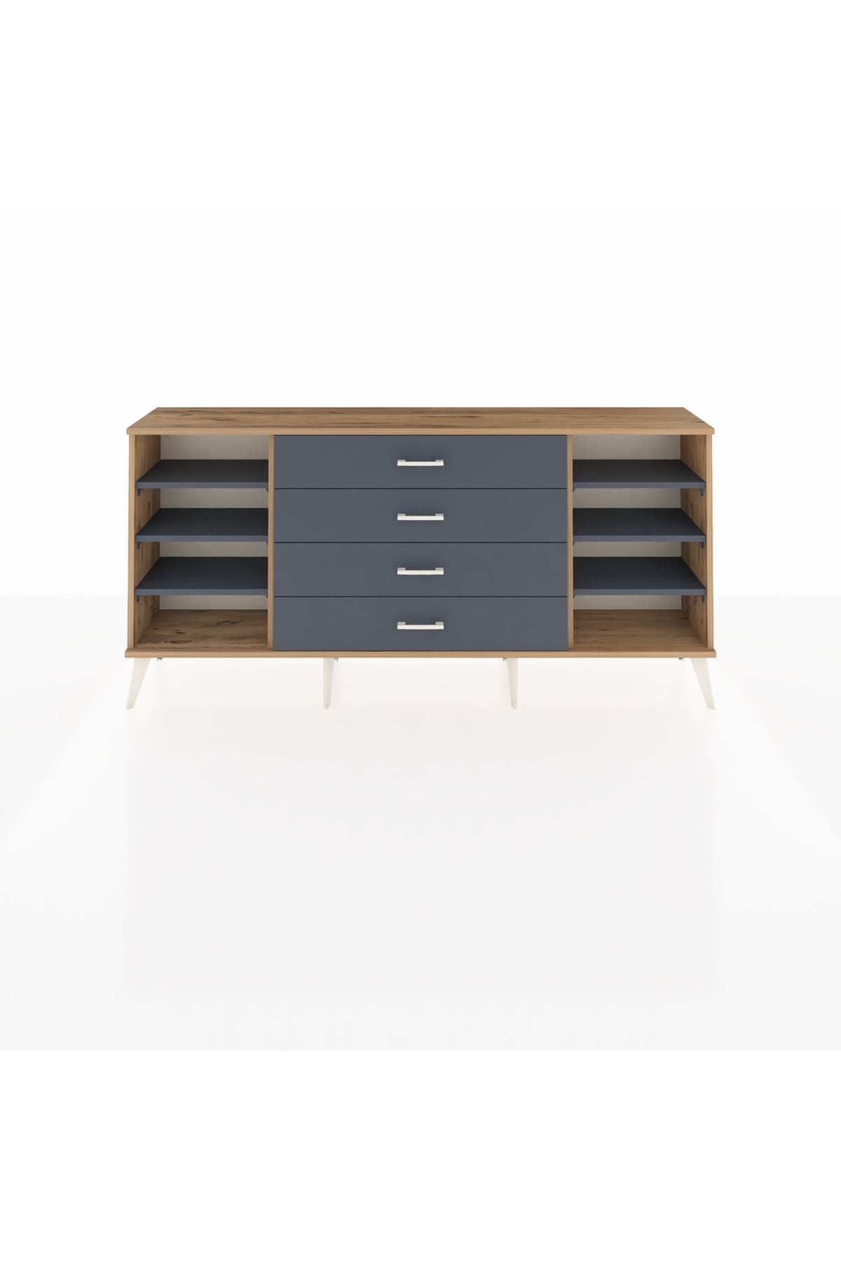 Arges Konsol 6 Raflı 4 Çekmeceli 176x30x83 - S148M027V26A