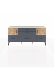 Arges Konsol 2 Raflı 5 Çekmeceli 2 Kapaklı 176x30x83 - S148M029V02A