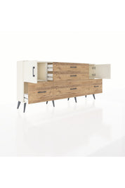 Arges Konsol 2 Raflı 5 Çekmeceli 2 Kapaklı 176x30x83 - S148M029V06A