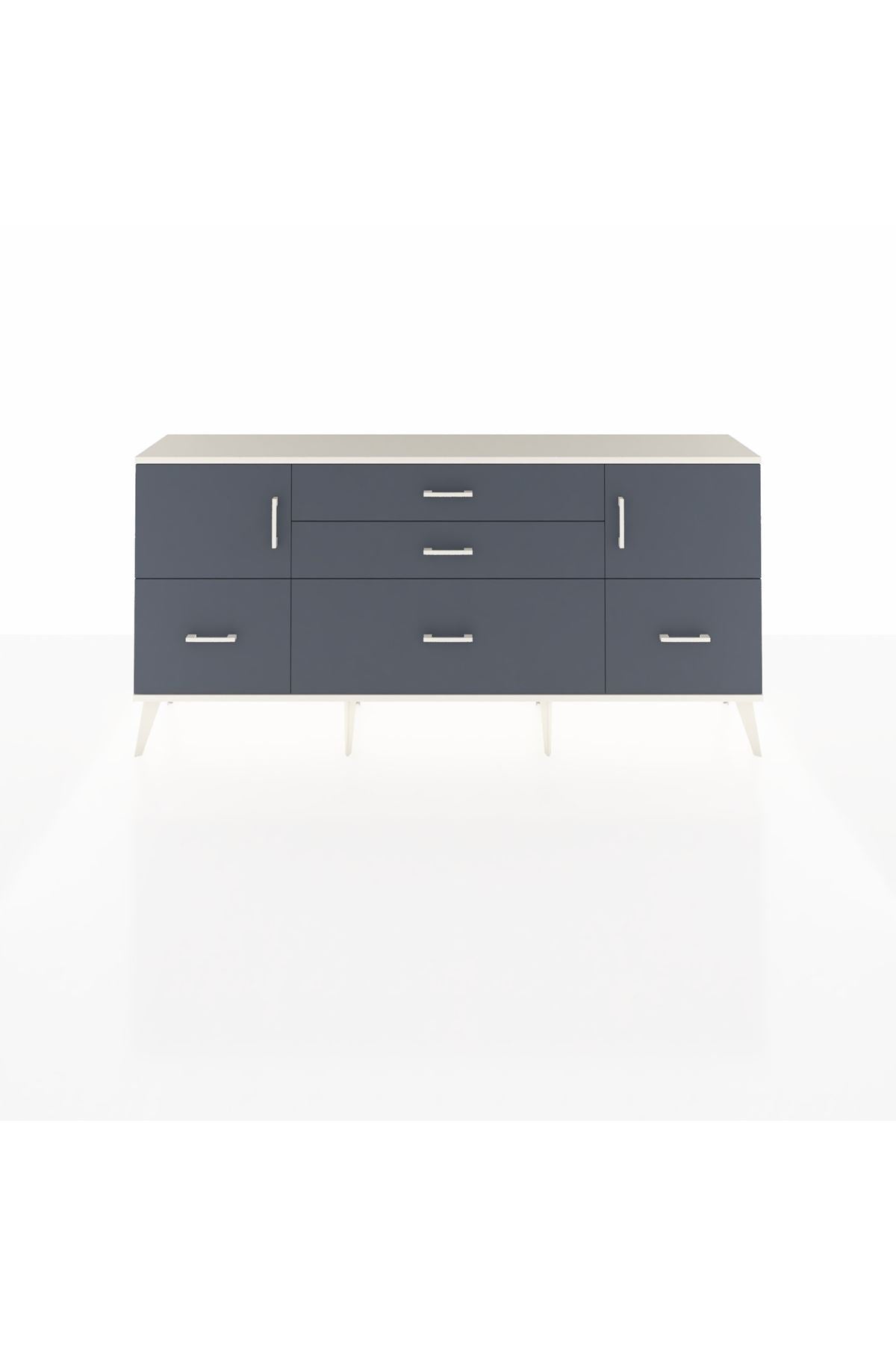 Arges Konsol 2 Raflı 5 Çekmeceli 2 Kapaklı 176x30x83 - S148M029V08A