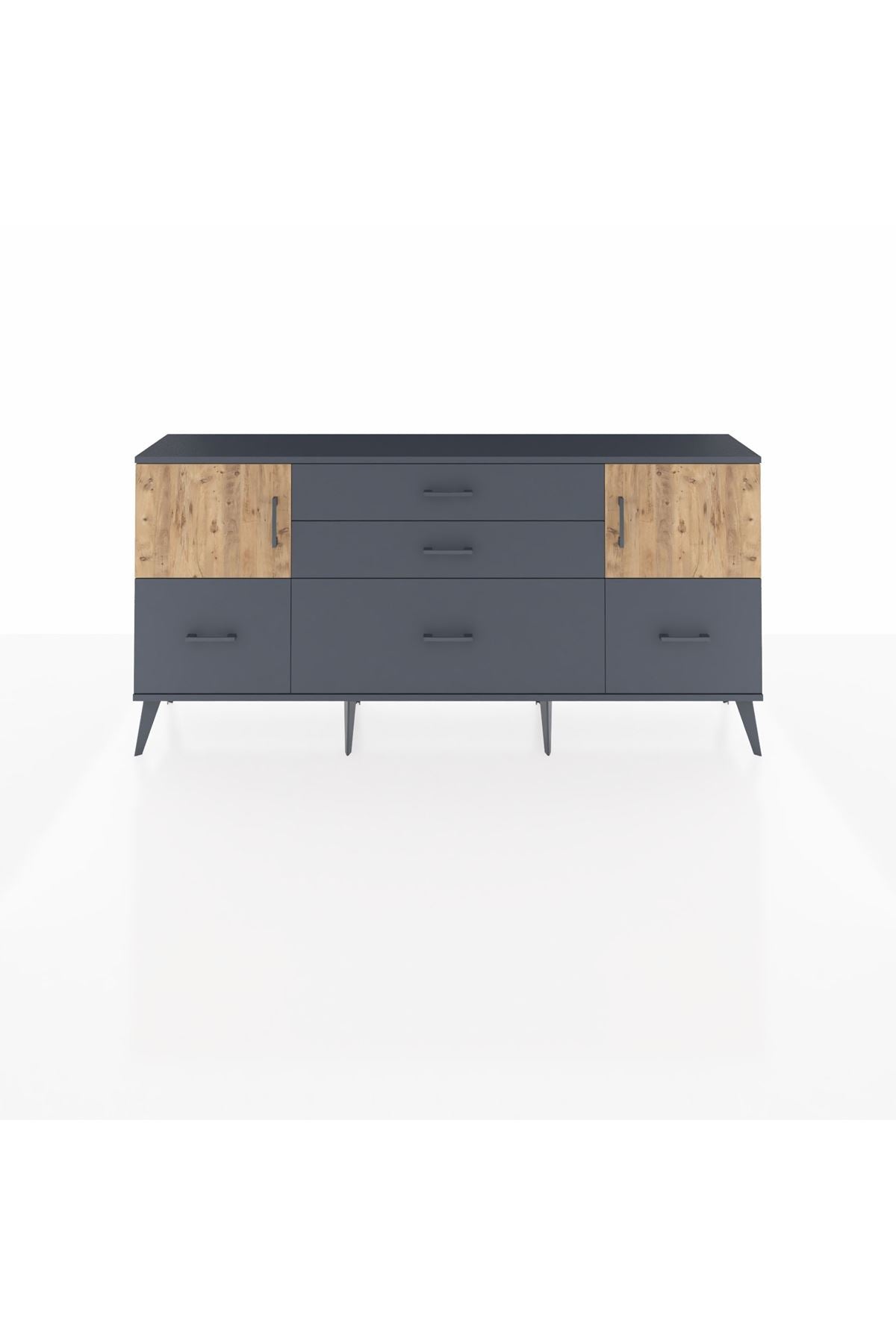 Arges Konsol 2 Raflı 5 Çekmeceli 2 Kapaklı 176x30x83 - S148M029V11A
