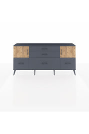 Arges Konsol 2 Raflı 5 Çekmeceli 2 Kapaklı 176x30x83 - S148M029V11A