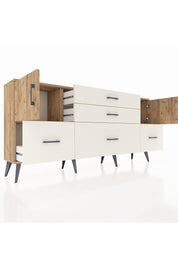 Arges Konsol 2 Raflı 5 Çekmeceli 2 Kapaklı 176x30x83 - S148M029V19A