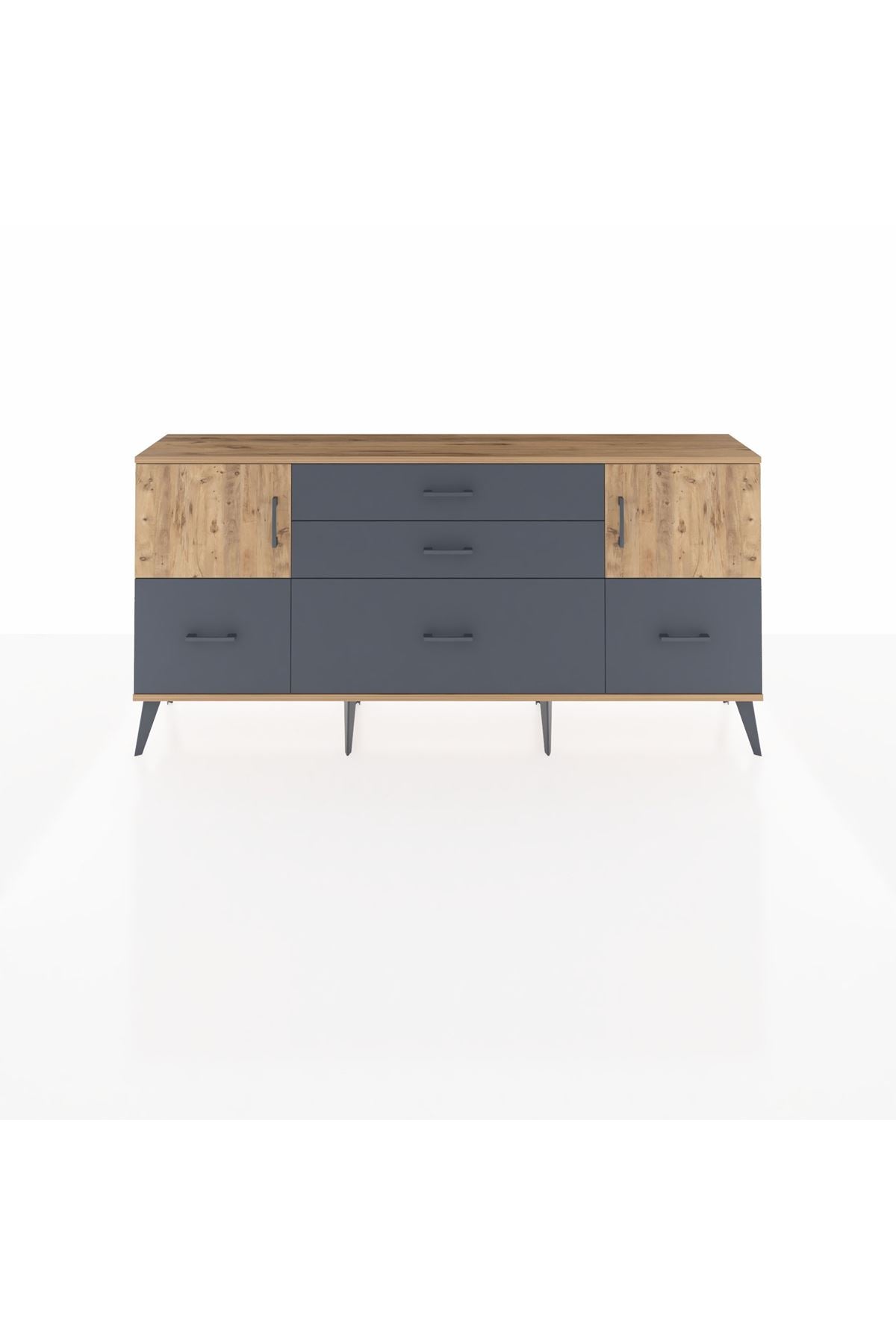 Arges Konsol 2 Raflı 5 Çekmeceli 2 Kapaklı 176x30x83 - S148M029V20A