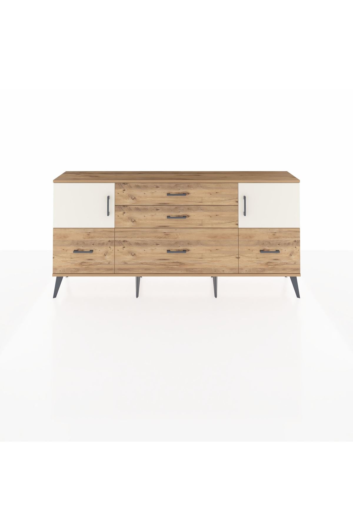 Arges Konsol 2 Raflı 5 Çekmeceli 2 Kapaklı 176x30x83 - S148M029V24A