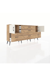 Arges Konsol 2 Raflı 5 Çekmeceli 2 Kapaklı 176x30x83 - S148M029V24A