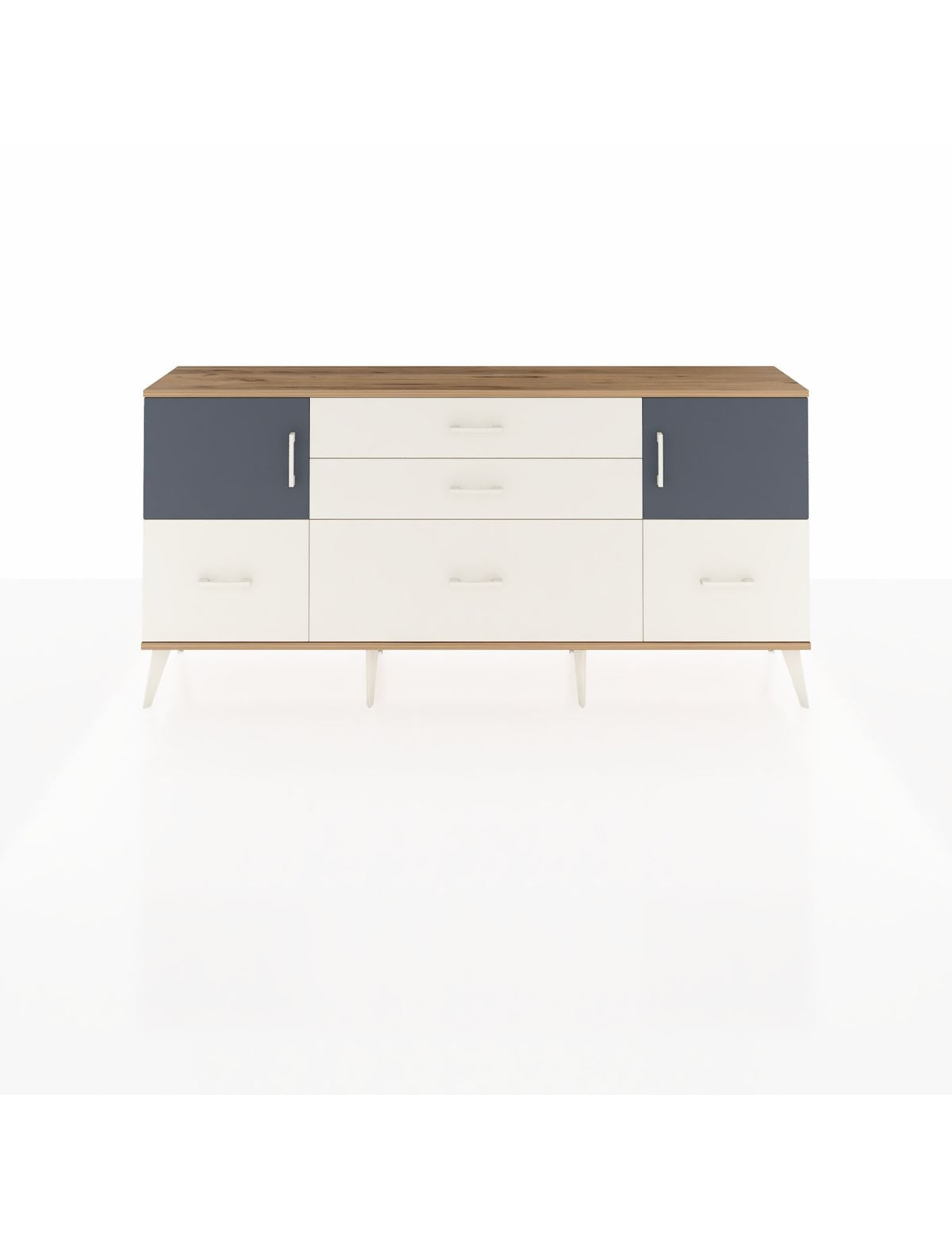 Arges Konsol 2 Raflı 5 Çekmeceli 2 Kapaklı 176x30x83 - S148M029V25A