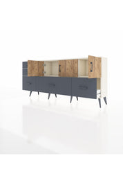 Arges Konsol 2 Raflı 5 Çekmeceli 3 Kapaklı 176x30x83 - S148M030V02A