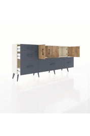Arges Konsol 2 Raflı 5 Çekmeceli 3 Kapaklı 176x30x83 - S148M030V02A