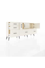 Arges Konsol 2 Raflı 5 Çekmeceli 3 Kapaklı 176x30x83 - S148M030V04A