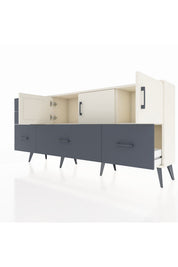 Arges Konsol 2 Raflı 5 Çekmeceli 3 Kapaklı 176x30x83 - S148M030V05A