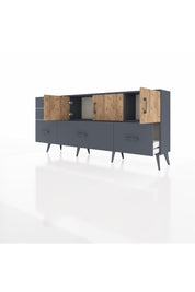 Arges Konsol 2 Raflı 5 Çekmeceli 3 Kapaklı 176x30x83 - S148M030V11A