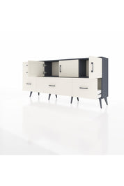 Arges Konsol 2 Raflı 5 Çekmeceli 3 Kapaklı 176x30x83 - S148M030V13A