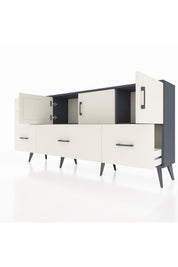Arges Konsol 2 Raflı 5 Çekmeceli 3 Kapaklı 176x30x83 - S148M030V13A