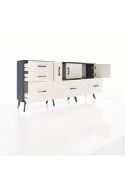 Arges Konsol 2 Raflı 5 Çekmeceli 3 Kapaklı 176x30x83 - S148M030V13A