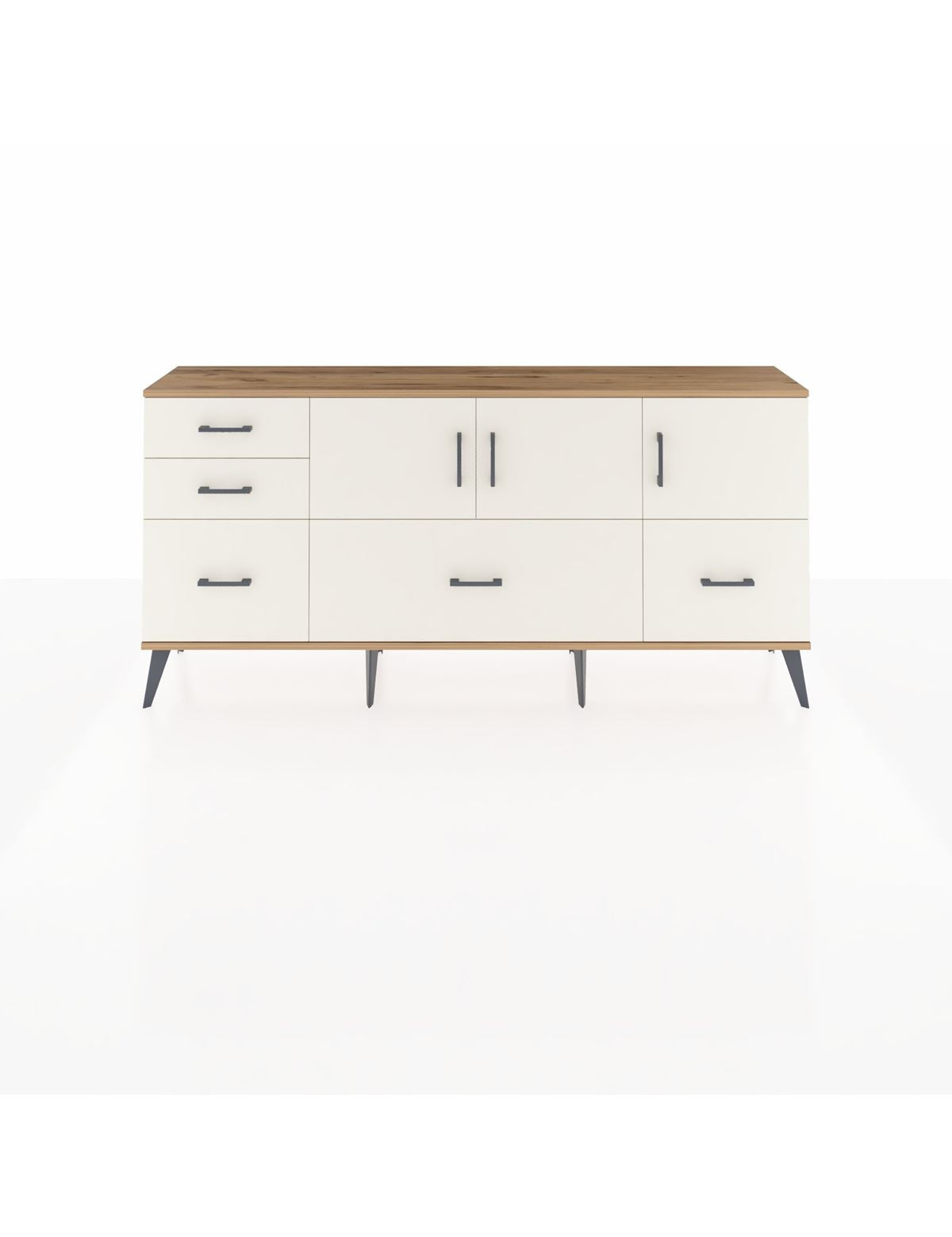 Arges Konsol 2 Raflı 5 Çekmeceli 3 Kapaklı 176x30x83 - S148M030V22A