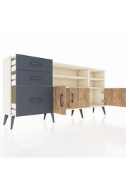 Arges Konsol 4 Raflı 3 Çekmeceli 3 Kapaklı 176x30x83 - S148M031V02A