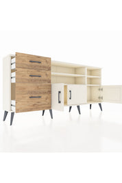 Arges Konsol 4 Raflı 3 Çekmeceli 3 Kapaklı 176x30x83 - S148M031V06A