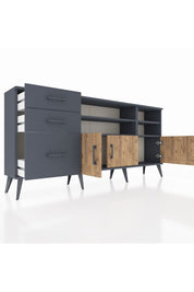 Arges Konsol 4 Raflı 3 Çekmeceli 3 Kapaklı 176x30x83 - S148M031V11A