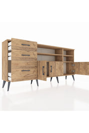 Arges Konsol 4 Raflı 3 Çekmeceli 3 Kapaklı 176x30x83 - S148M031V21A
