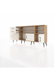 Arges Konsol 4 Raflı 3 Çekmeceli 3 Kapaklı 176x30x83 - S148M031V22A