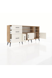 Arges Konsol 4 Raflı 3 Çekmeceli 3 Kapaklı 176x30x83 - S148M031V22A